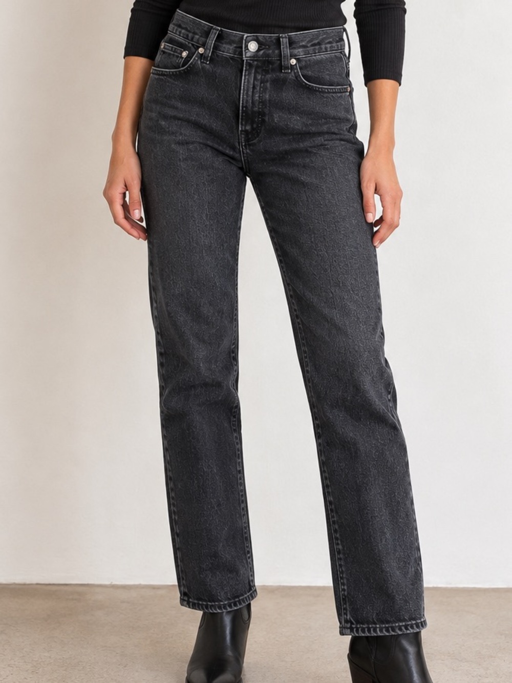 Madewell Black Mid Rise Perfect Vintage Jean 28